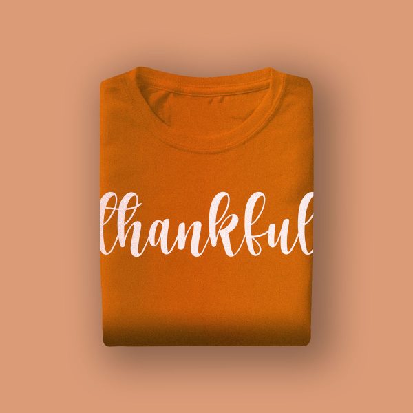 Camiseta Naranja Estampada